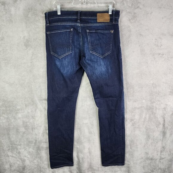 Womens Mavi Jake Slim Leg Denim Blue Jeans Hi Rise Dark Wash Stretch Size 8 - Picture 7 of 12